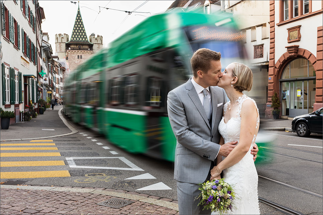 Hochzeitsfotografin Basel - Spalenberg Tram