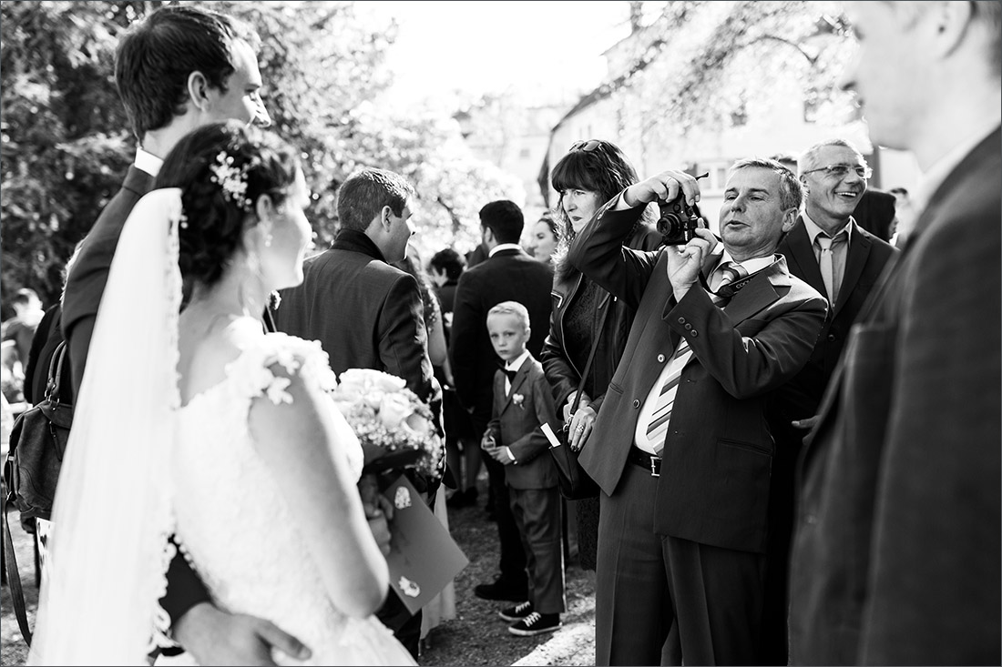 Sektempfang Hochzeit Binzen - Hochzeitsfotograf Lörrach