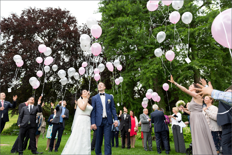 Apéro Basel - Merian Villa - Luftballons - Hochzeitsfotograf