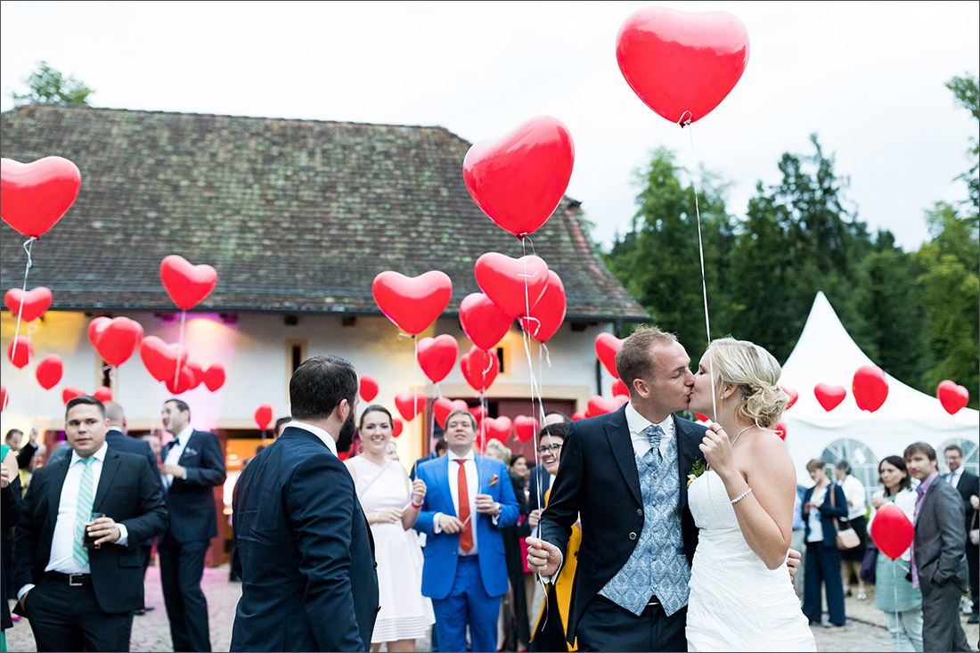 Luftballons Hochzeit in Bad Schauenburg - Fotograf Soraya Häßler