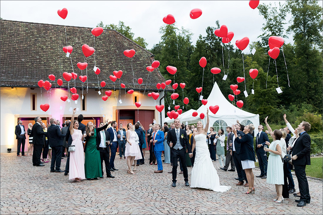 Luftballons Hochzeit in Bad Schauenburg - Fotograf Soraya Häßler